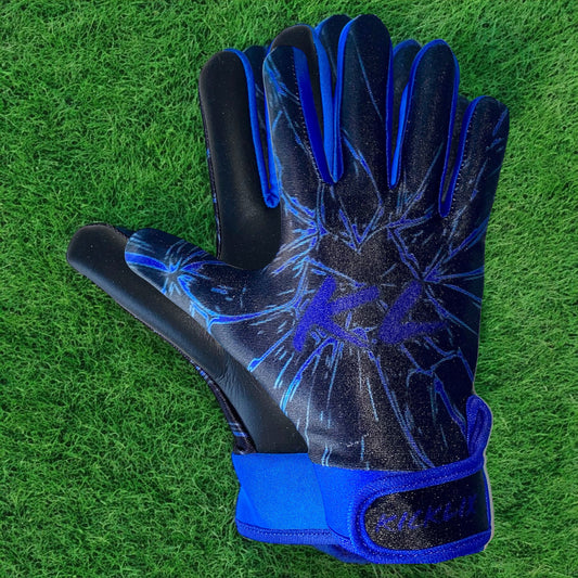 Kicklix Shadow Blue Gaelic Football Gloves